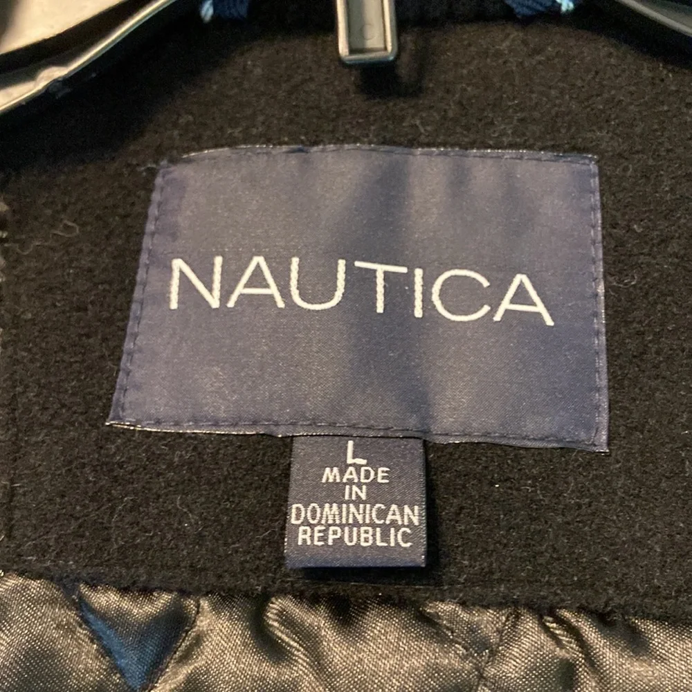Nautica Man Wool 67% 12 % cashmere 21 Naylon Coat long 31 bust 44” - Picture 7 of 12